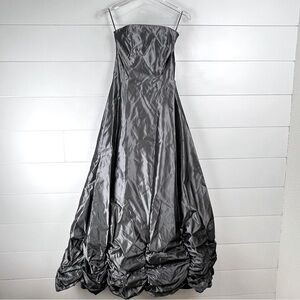 NEW VINTAGE 90s JESSICA MCCLINTOCK GUNNE SAX 1 Taffeta Strapless Maxi Dress Gown